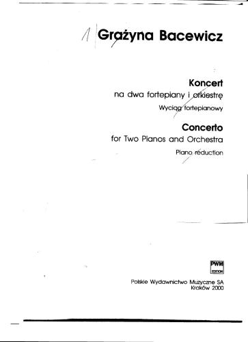 ﻿کنسرتو برای دو پیانو و ارکستر
