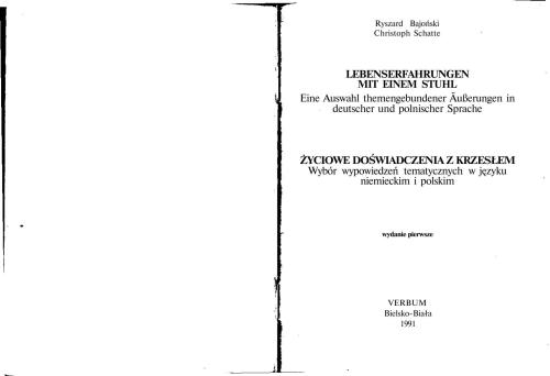 ﻿تجربیات زندگی با صندلی