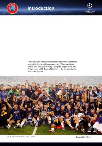 ﻿راهنمای آمار لیگ قهرمانان اروپا - آمار و ارقام (2010-11)