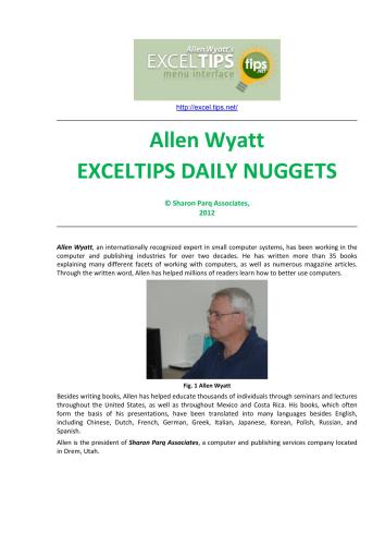 Exceltips Daily Nuggets
