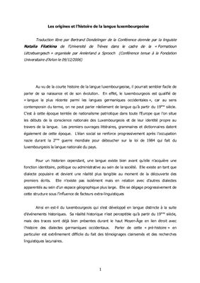 ﻿ریشه و تاریخچه زبان لوگزامبورگی