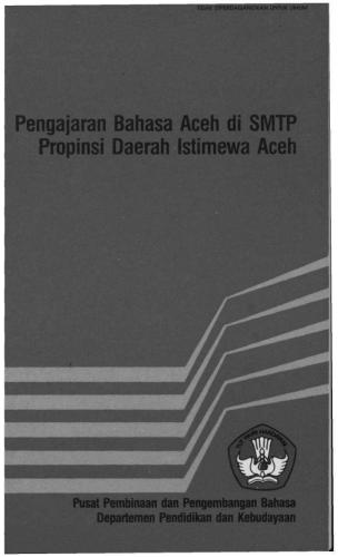 ﻿Pengajaran Bahasa Aceh of SMTP Propinsi Daerah Istimewa Aceh