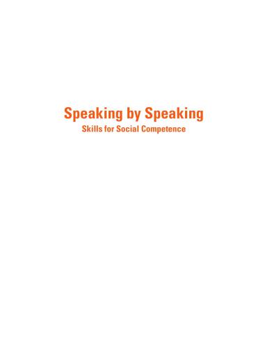 ﻿دیوید Speaking by Speaking، Skills for Social Competence