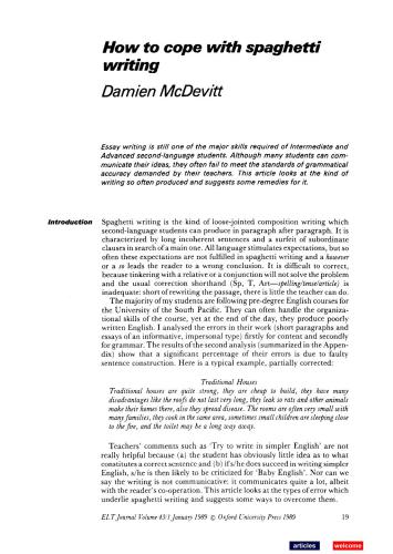 ﻿چگونه با اسپاگتی نویسی کنار بیاییم