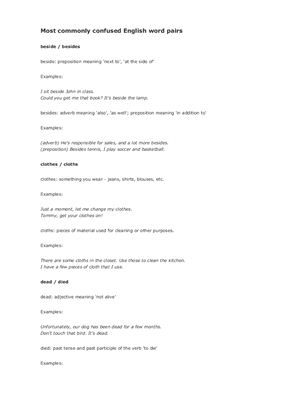 ﻿رایج ترین کلمات گیج کننده در انگلیسی