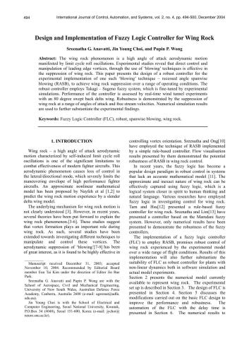﻿آناواتی، جین یانگ چوی و پوپین پی وونگ. طراحی و پیاده سازی کنترلر منطق فازی برای وینگ راک