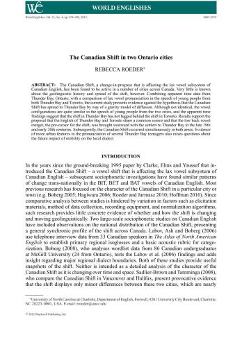 ﻿شیفت کانادا در دو شهر انتاریو