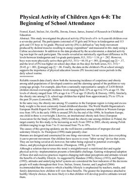 ﻿فعالیت بدنی کودکان 6-8 ساله: آغاز حضور در مدرسه