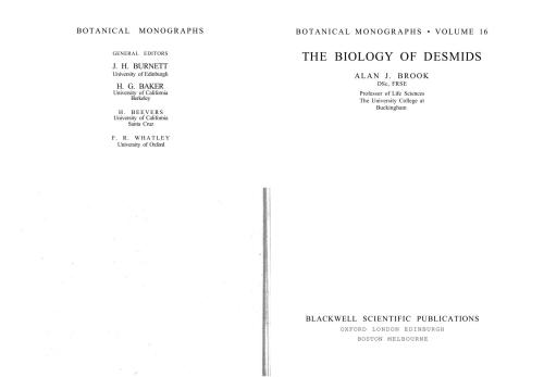 ﻿زیست شناسی Desmids