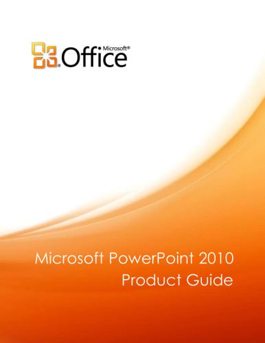 ﻿راهنمای محصول Microsoft Corp. Microsoft PowerPoint 2010