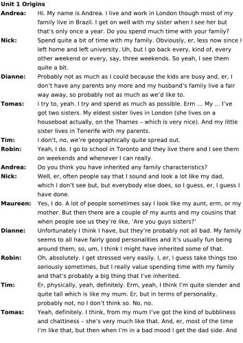 ﻿Speakout Advanced: اسکریپت های پادکست های ویدیویی