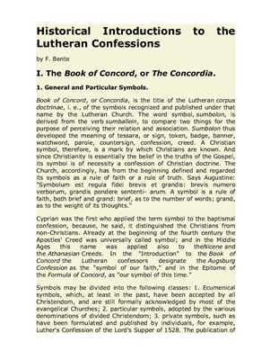 ﻿درآمدهای تاریخی بر اعترافات لوتری