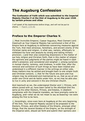 ﻿اعترافات آگسبورگ