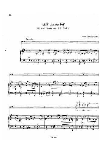 باخ - اگنوس دی از Mass در B minor