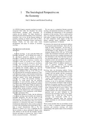 ﻿دیدگاه جامعه شناختی در اقتصاد