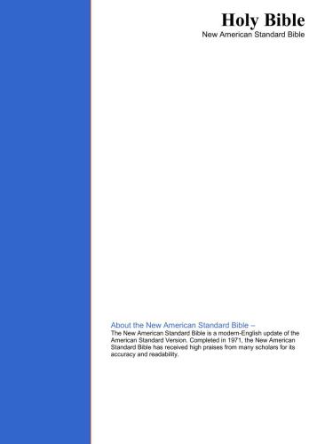 ﻿کتاب مقدس انجیل مقدس. کتاب مقدس استاندارد جدید آمریکایی (NASB)