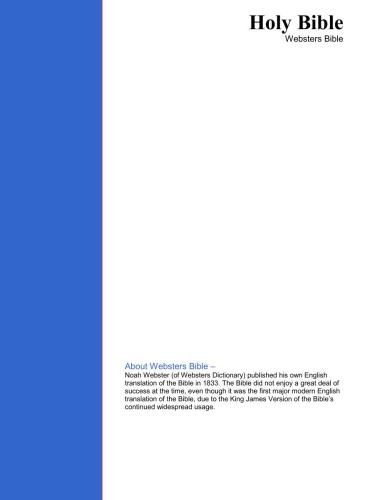 ﻿کتاب مقدس انجیل مقدس. Websters Bible (WBST)