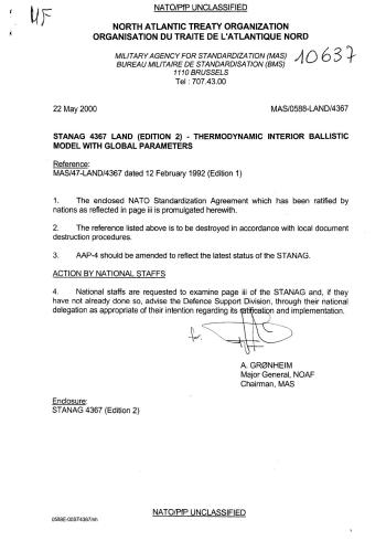 ﻿STANAG 4367 - مدل بالستیک داخلی ترمودینامیکی با پارامترهای جهانی. نسخه 2