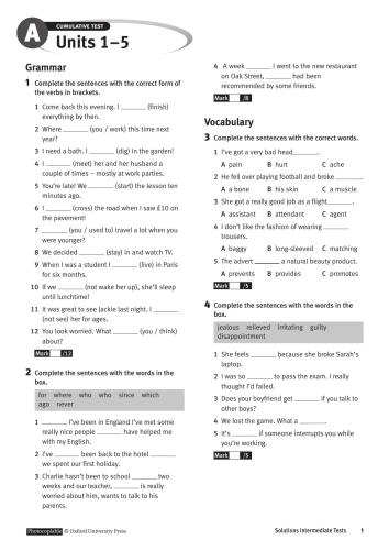 ﻿بانک آزمون میانی راه حل ها + کلید کتاب کار