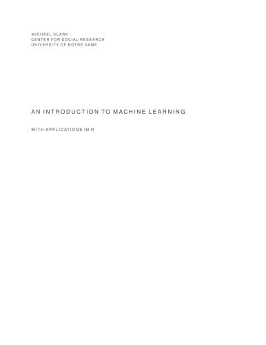 ﻿مقدمه ای بر یادگیری ماشین: با کاربرد در R