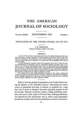 ﻿جمعیت ایالات متحده، 1925 تا 1970