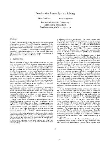 حل سیستم های دیوفانتین خطی