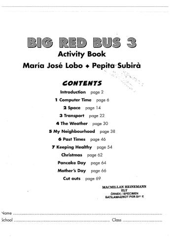 ﻿اتوبوس قرمز بزرگ (کتاب فعالیت، سطح - 3)