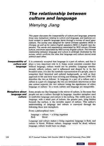 ﻿رابطه فرهنگ و زبان