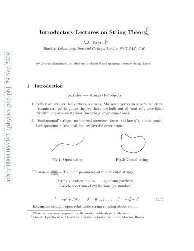 ﻿سخنرانی های مقدماتی نظریه ریسمان