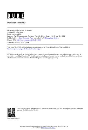 ﻿درباره مقوله های ارسطو