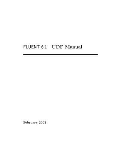 راهنمای Fluent 6.1 UDF