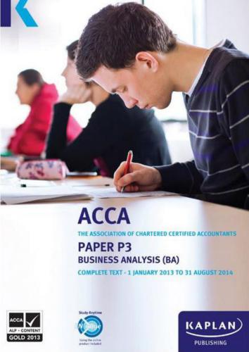 ﻿متن ضروری تجزیه و تحلیل کسب و کار ACCA Kaplan P3 2012