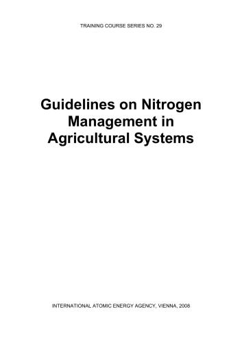 ﻿راهنمای مدیریت نیتروژن در سیستم های کشاورزی