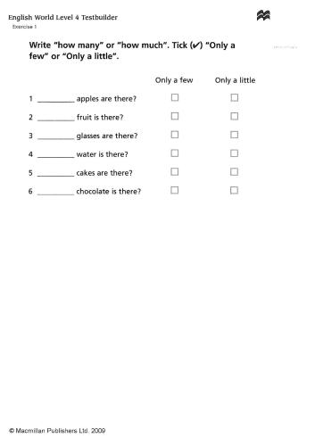 ﻿English World 4 Tests Units 10-12