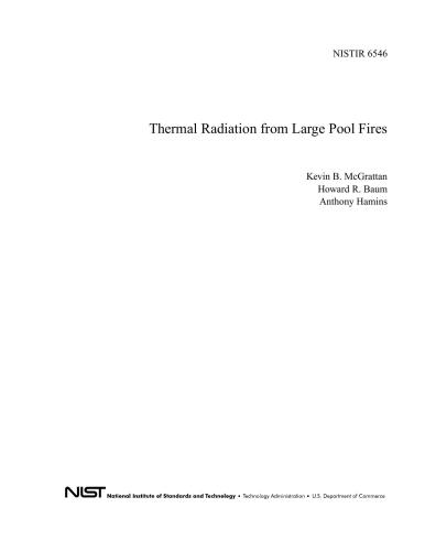 ﻿تابش حرارتی ناشی از آتش سوزی استخرهای بزرگ