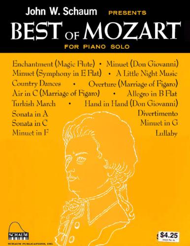 ﻿بهترین موتزارت برای تکنوازی پیانو