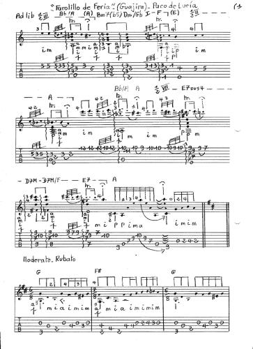 ﻿فانوس منصفانه (Guajira). پاکو د لوسیا