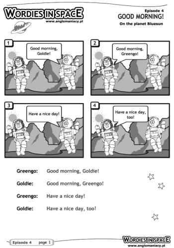 ﻿کاربرگ – بازی های کلمه ای. کلمات در فضا. قسمت 4 - با سلام