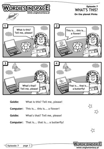 ﻿کاربرگ – بازی های کلمه ای. کلمات در فضا. قسمت 7 - این چیه؟