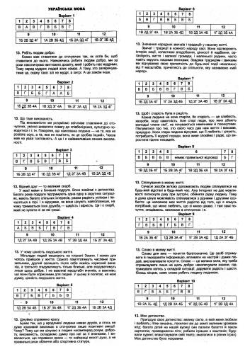﻿پاسخ به مجموعه وظایف نظارت تمام اوکراینی سال 2013. کلاس 10