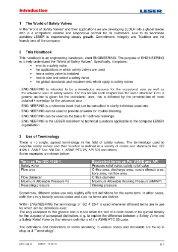 ﻿کتابچه راهنمای مهندسی شیرهای ایمنی