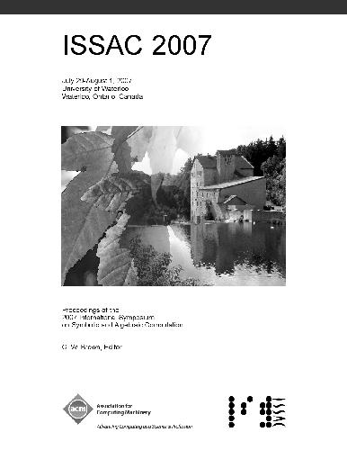مجموعه مقالات ISSAC 2007