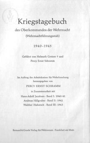 ﻿خاطرات جنگی فرماندهی عالی ورماخت (Wehrmachtfuhrungsstab) V.4 B.1