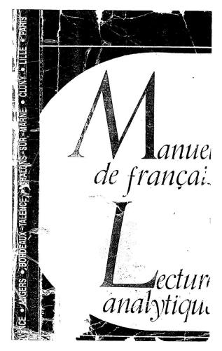 ﻿دفترچه راهنمای فرانسوی. خواندن تحلیلی