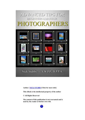 ﻿نکات پیشرفته برای عکاسان مبتدی/آماتور