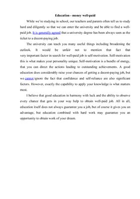 ﻿تحصیلات - پول خوب پرداخت شده است