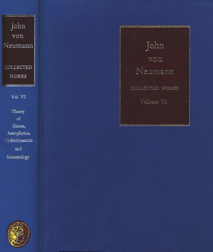 ﻿مجموعه آثار جلد 6. نظریه بازی ها، اخترفیزیک، هیدرودینامیک و هواشناسی