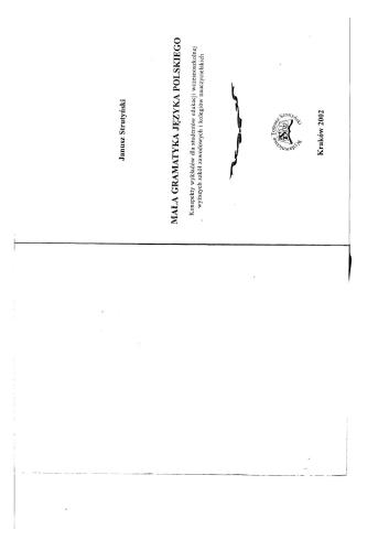 ﻿گرامر کوچک زبان لهستانی