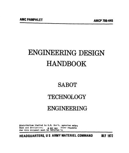 ﻿کتابچه راهنمای طراحی مهندسی. مهندسی فناوری سابوت. / Проектирование поддонов артиллерийских снарядов