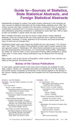 ﻿چکیده های آماری ایالات متحده 1998